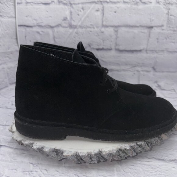 Clarks Men's Chukka Boot Charles F. Stead English Leather Upper Black Size 9.5 - Picture 3 of 11